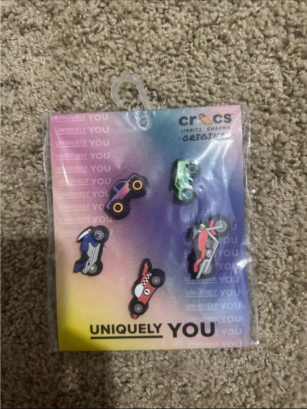 CROCS Colorful Racing Car Jibbitz Charm Set